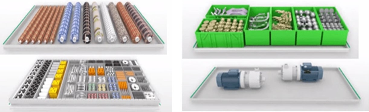 VLM Vertical Lift Module For Vertical Storage Of Goods Trays